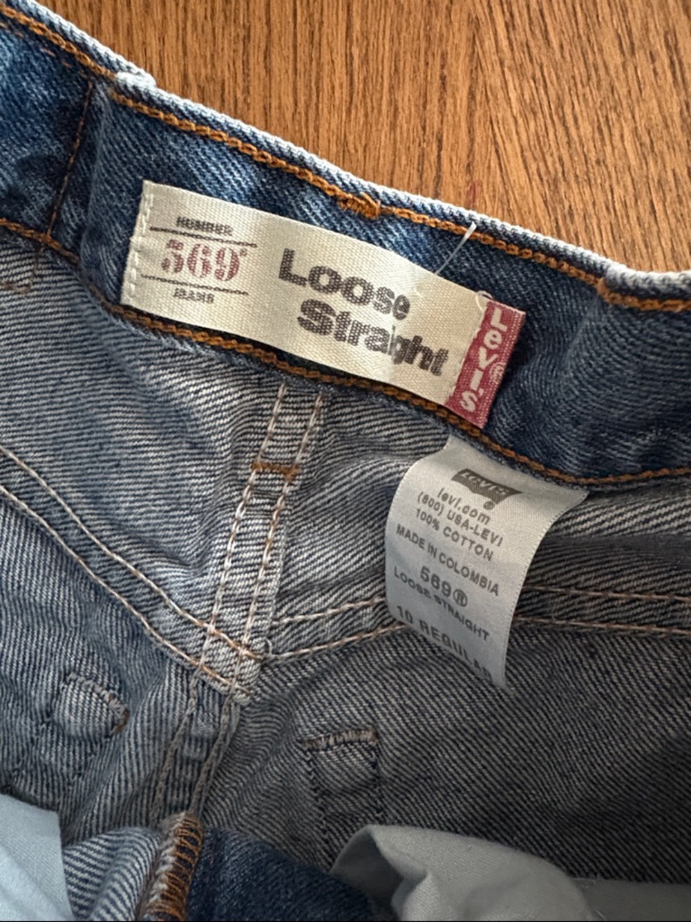 Levi's 569 Loose Straight Jeans Relaxed Fit Vintage Y2K - Picture 9 of 9